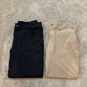 Lot of 2 Lululemon ABC Classic-Fit Pants Mens 36x25.5 Warpstreme